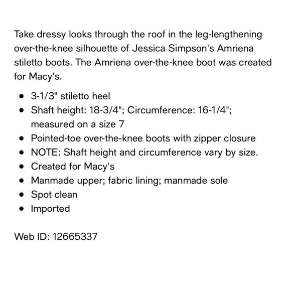 Jessica Simpson Over The Knee Boot - Picture 6 of 6